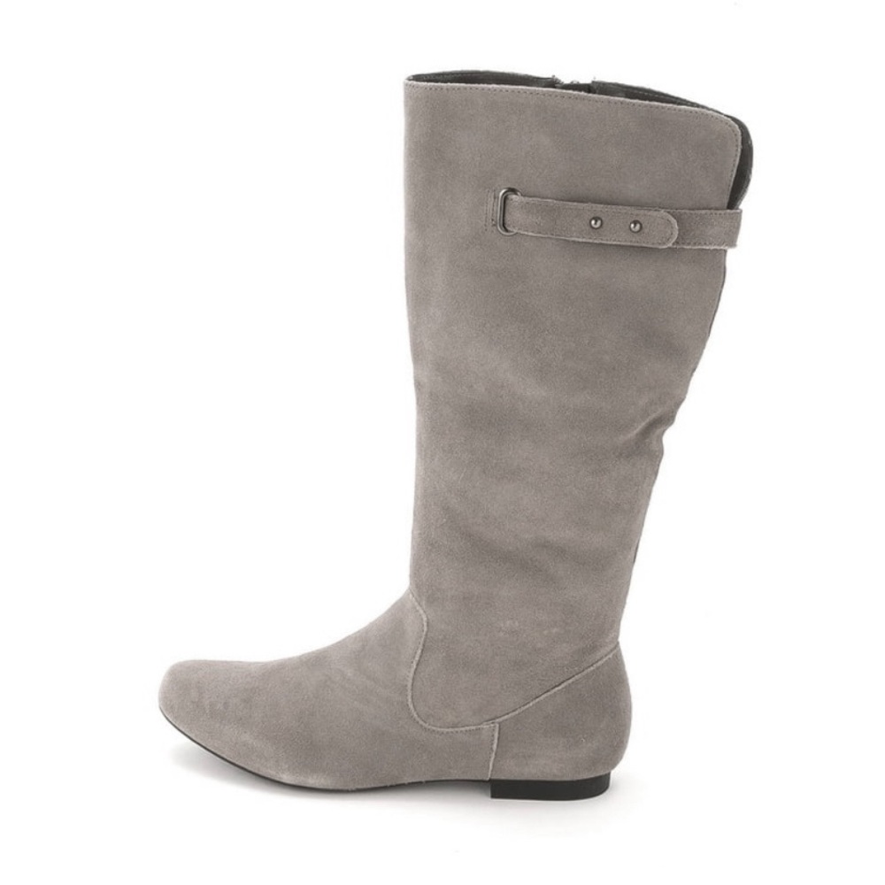 Style & Co Gray Suede Knee-High Boots